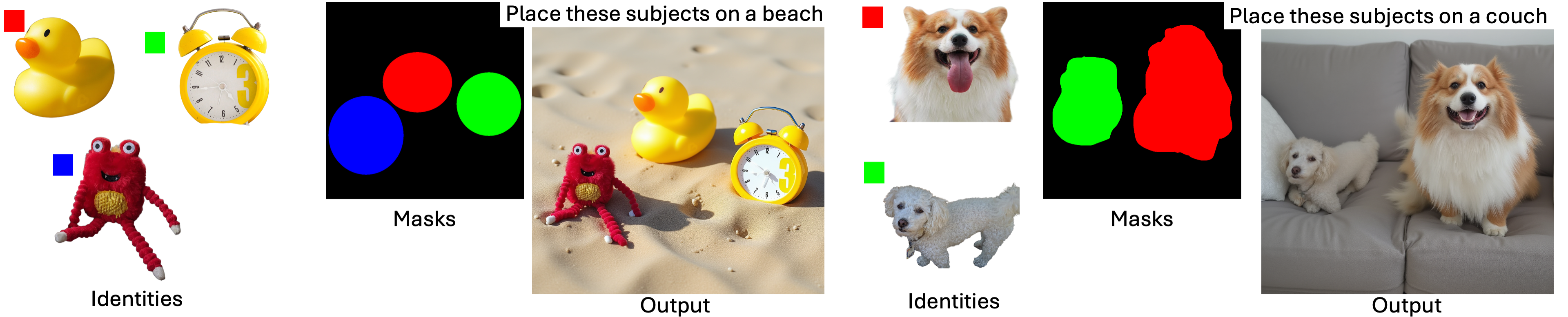 Free-form masks visualization